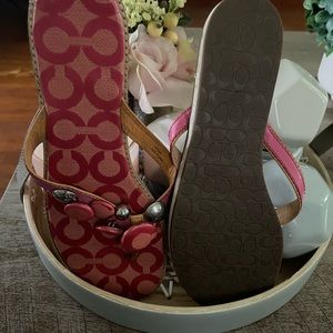 Coach Sandals pink 9.5